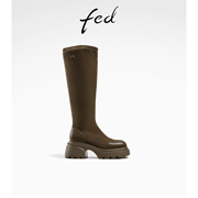 fed增高长靴冬季靴子瘦瘦靴长筒靴厚底时装靴女R0916-ZCA292