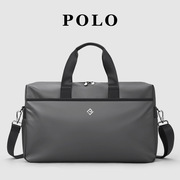 Polo旅行袋男2024防水单肩斜挎包大容量出差旅行行李包健身包