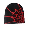 redice帽子蜘蛛黑红朋克，嘻哈亚文化小众，街头针织帽子