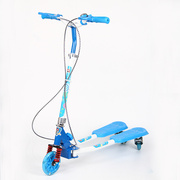 三轮蛙式儿童滑板车 双刹减震闪光可折叠蛙式滑板车定制