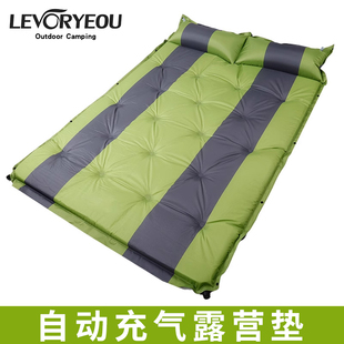 自动充气垫户外便携帐篷睡垫露营床，野餐防潮垫子，3三人4双人加厚宽