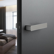 极简卧室门锁隐形门一体锁室内磁吸静音木门锁北欧现代简约门把手