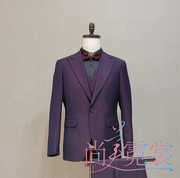 《北京出租》商务男士，职业套装修身款韩版三件套晚宴新郎结婚礼服