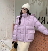 胖mm大码女装韩版学院风加厚棉服棉袄女冬季设计感保暖面包服外套