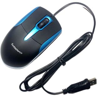 联想有线鼠标静音无声USB口笔记本台式电脑通用办公家用游戏长线