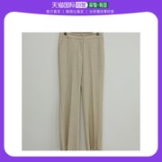 韩国直邮aboutsome麻布喇叭裤，麻布裤子喇叭裤，半喇叭裤