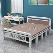 1.5木折双米床板人床简床单携架便叠折床休人午床可床易硬床铁四