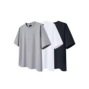 EMPATH 23SS 300g重磅纯色小领口宽松基础打底短袖T恤cleanfit