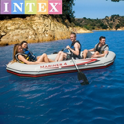 INTEX68376加厚专业四人充气船冲锋舟4人橡皮艇皮划艇硬底冲锋舟
