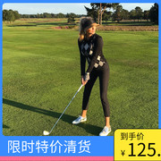 大码球裤运动小脚裤，golf速干春夏高尔夫，服装女衣服裤子长裤9分裤