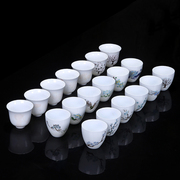高白茶杯单只变色茶盏主人，单杯纯手工陶瓷茶碗，功夫茶具品茗单个小