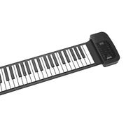 61键手卷钢琴，黑键比白键高钢琴，锂电池充电便携钢琴工厂