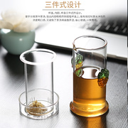 泡红茶专用茶具过滤耐热玻璃，泡茶壶红茶杯家用双耳泡茶器冲茶简易