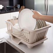 沥水碗盘筷置物架餐具沥水篮，厨房碗碟收纳架，水槽双层碗架沥水架