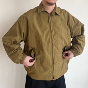 Anniehall24ss ginger jacket姜黄色日系金属尼龙哈灵顿机能夹克
