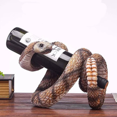 眼镜蛇葡萄酒红酒架酒托展示架装饰品现代客厅酒柜玄关艺术品摆件