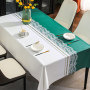 轻奢高级感桌布免洗防水防油防烫长方形，餐桌台布pvc垫子盖布餐布