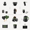 24个高端提案PS茶馆茶叶茶具文创品牌包装VI样机模板logo智能贴图