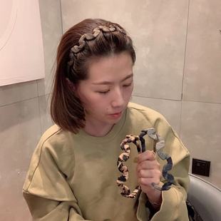 韩国东大门同款豹纹彩色波浪，发箍ins少女，可爱头箍百搭气质发卡
