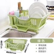 厨房碗筷沥水架，碗碟置物储物架收纳盒，水槽沥水篮子塑料台面