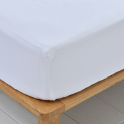 纯棉床笠套单件全棉床罩席梦思床垫保护套1.2m/1.8米白色床单定制
