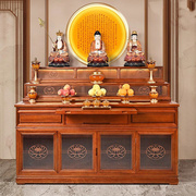 佛桌阶梯三层实木供桌，香案佛台佛堂家用多层神龛，新中式供奉台佛龛