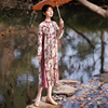 生姜原创女装新中式，改良旗袍连衣裙复古纹样，拼接长款长衫11911511