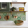 《Mandala》巴西祖母绿瓷砖贴纸，厨房遮丑墙贴瓷砖面装饰美化防油