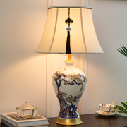 新中式台灯床头柜客厅卧室古典高端陶瓷美式家用书房陶瓷台灯