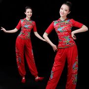 秧歌服演出服女中国风灯笼，舞腰鼓扇子，舞蹈表演服装民族广场舞套装
