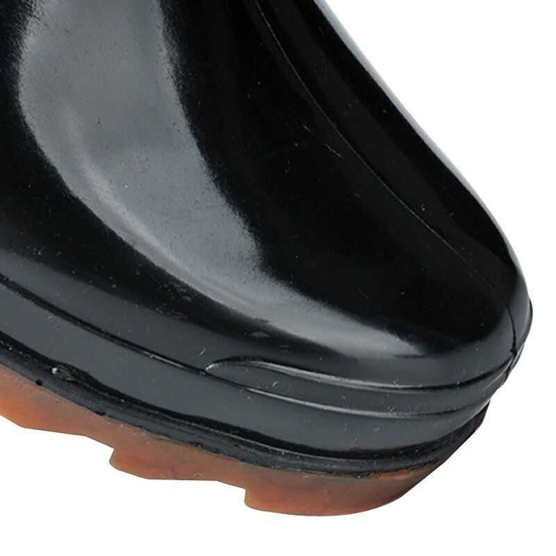海斯迪克HKDP255男士中高筒雨鞋雨靴胶鞋套鞋防水鞋黑色39