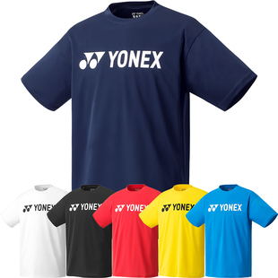 YONEX尤尼克斯yy网球羽毛球服男女款运动上衣T恤圆领短袖速干