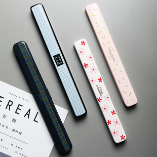 日本进口小森树脂筷子单人装旅行外出便携餐具可爱学生儿童筷子