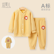 1-3岁宝宝套装春秋季女童衣服男童，卫衣长裤2件套休闲婴儿分体套装