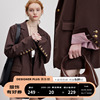 DESIGNER PLUS /可可草莓西装/外套女复古小个子韩版短款棕色西服