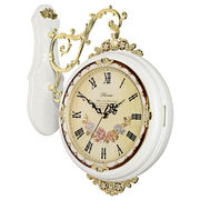 hense汉时客厅双面挂钟，欧式挂表时尚创意钟表，现代两面时钟经典()