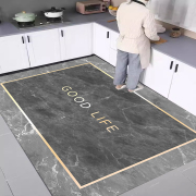 硅藻泥满铺厨房地垫防滑防油吸水脚垫耐脏防水专用可擦免洗地毯
