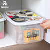 日本进口冰箱收纳盒大号保鲜盒，长方形塑料密封盒子食物冷冻储物盒