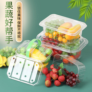 加厚草莓包装盒透明蔬菜，手提篮水果包装盒一次性，水果打包盒子