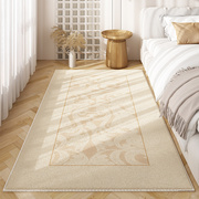 欧式复古地毯卧室床边毯秋冬毛绒轻奢房间床前客厅地垫高级感防滑
