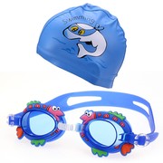 儿童泳镜男童女童泳镜，泳帽套装宝宝，防雾防水游泳眼镜洗澡装备