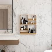 北欧浴室洗漱台梳妆架置物架，卫生间墙上壁挂式多层化妆品收纳架