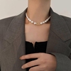CD珍珠项链女轻奢复古小香风气质锁骨链小众设计高级感网红款颈链