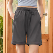 夏季薄款运动短裤女跑步健身裤，宽松瑜伽裤，休闲短裤防走光透气中裤
