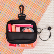 原创个性时尚帆布零钱包迷你耳机小方包钥匙包多功能小钱包挂饰包