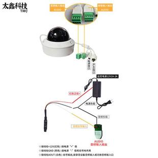 监控网络摄像头探头内置高清拾音器线型声音采集器咪头麦克风识音