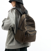 日系防水尼龙布双肩包大容量轻便旅行包女运动简约电脑包学生背包