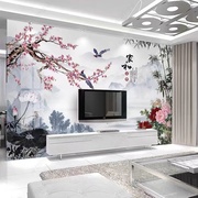 新中式电视背景墙微晶石瓷砖，岩板大理石客厅，轻奢现代山水画影视墙