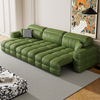 北欧轻奢客厅真皮功能小户型电动沙发现代两用可伸缩硅胶皮沙发床