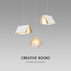 北欧创意个性小吊灯，三头灯具服装店橱窗工程灯饰，餐厅吧台书本灯